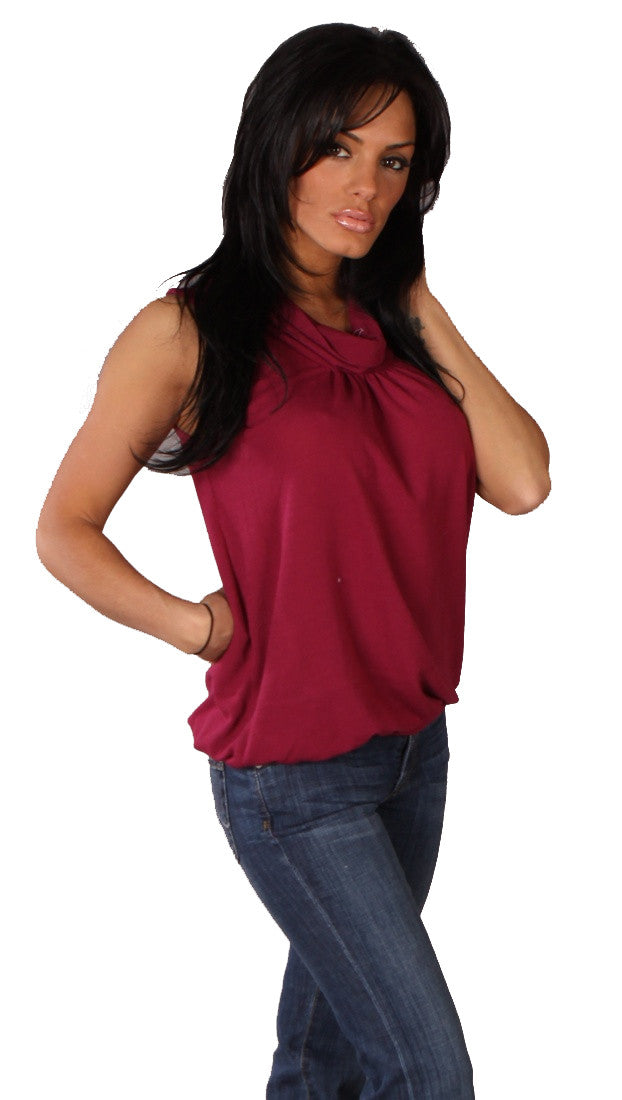 Apparel Addiction Hypnotic Scoop Neck Tank Fuchsia