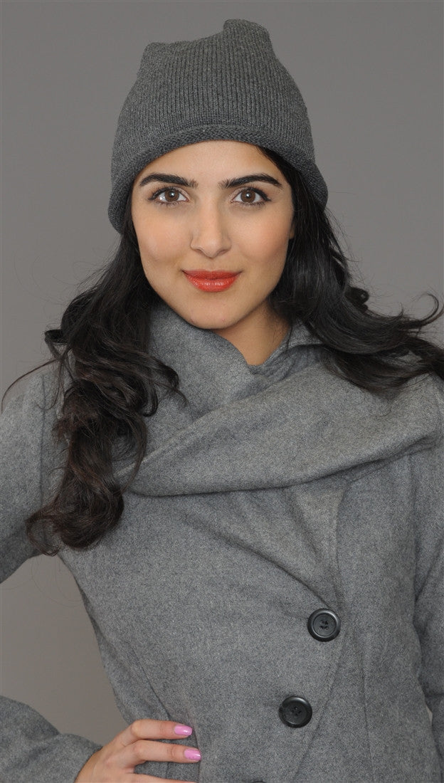 La Fine Head Wear Beanie in Grey