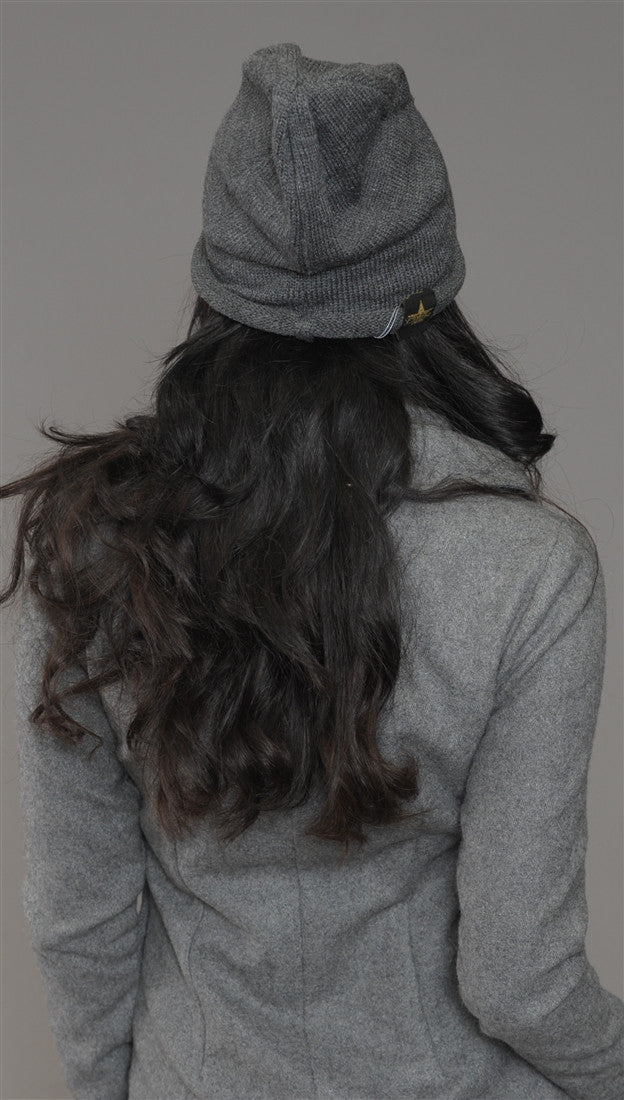 La Fine Head Wear Beanie in Grey