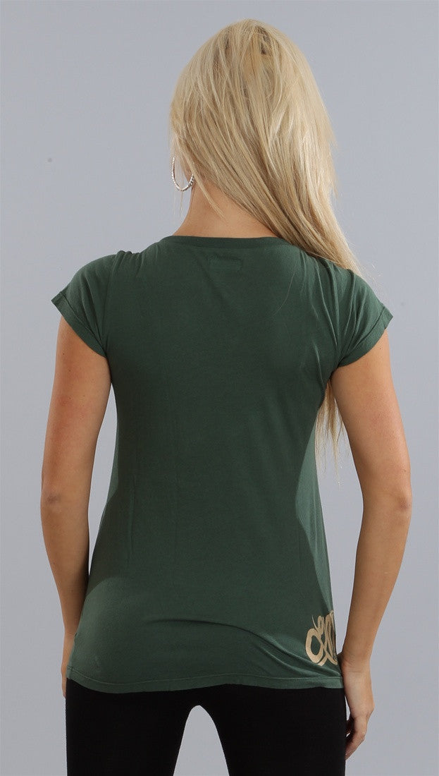 Lauren Moshi Star Butterfly Crew in Forest Green