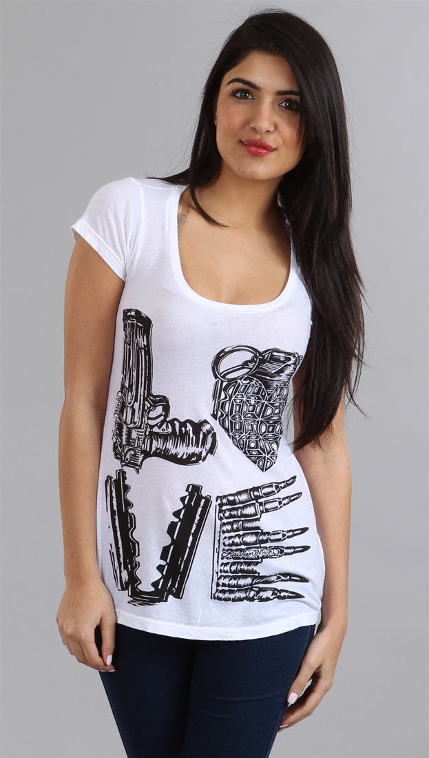 Lauren Moshi Tegan Love Crew in White
