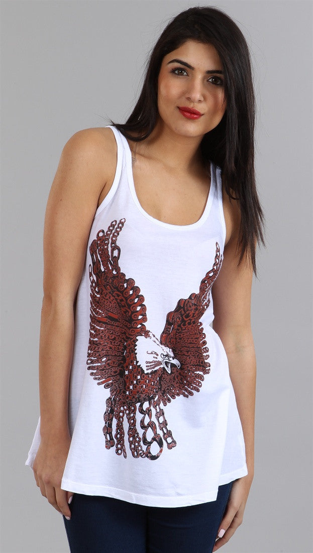 Lauren Moshi Eagle Lily Basic Swing Tank in White