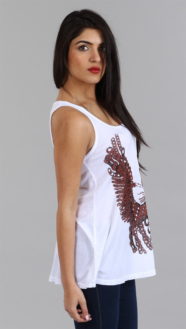 Lauren Moshi Eagle Lily Basic Swing Tank in White