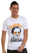 Local Celebrity Mens Comb Over To The Wild Side Tee Shirt White 