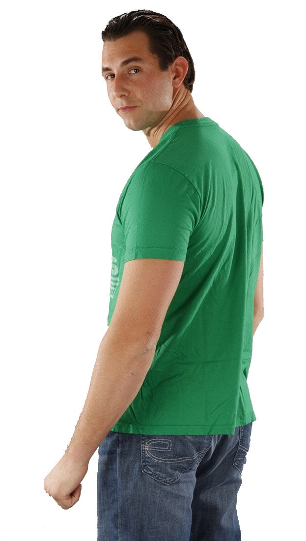 Local Celebrity Live With Parents Crew Neck Tee Shirt Green 