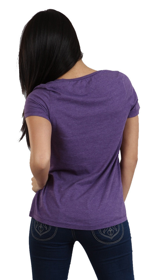 Local Celebrity Spoiled Girls Boyfriend Tee in Purple