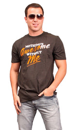 Local Celebrity Mens Nothings Awesome Without Me Tee Shirt in Black 