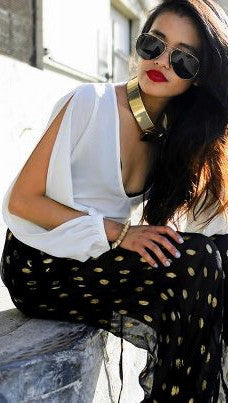 Lovers + Friends Daydream Blouse in White - As seen on Kristin Cavallari