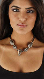 Lynnie B. Multi-Colored Skull Chain Necklace