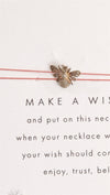 Make A Wish Bumble Bee Necklace in Silver