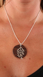 Make a Wish Tree Branch & Wood Plate Necklace