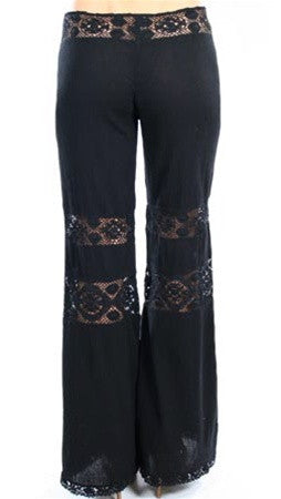 Michelle Jonas Long Hippie Pants in Black