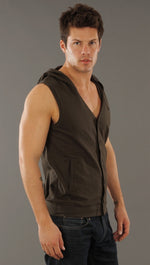 Morphine Generation Button Down Hooded Vest