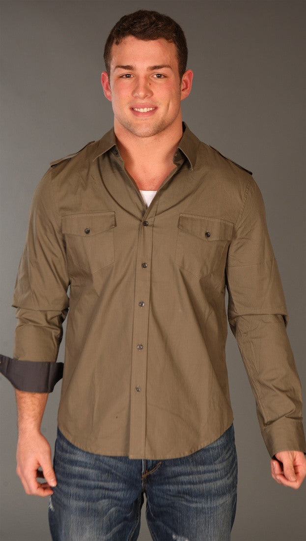 Morphine Generation Button Down Dress Shirt