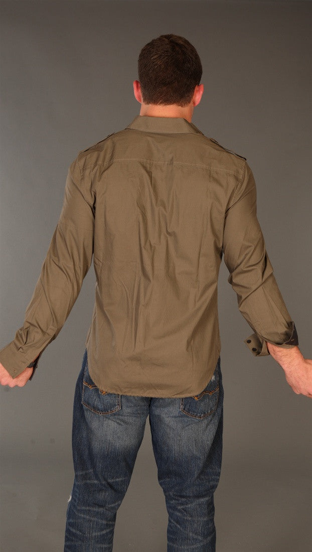 Morphine Generation Button Down Dress Shirt