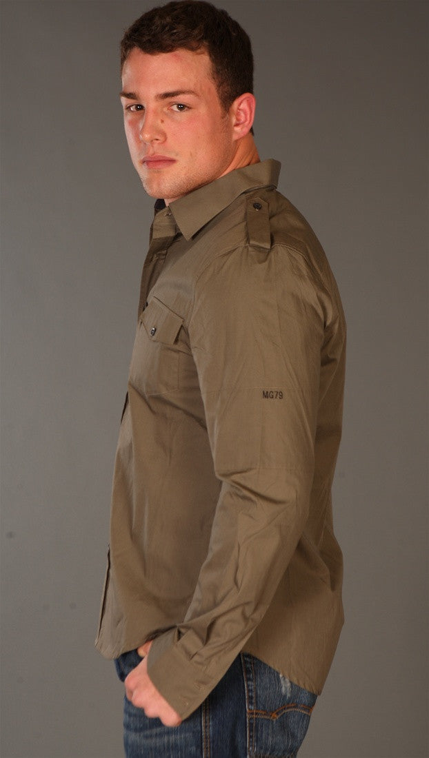 Morphine Generation Button Down Dress Shirt