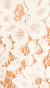 NBD warren lace pattern print romper white ivory