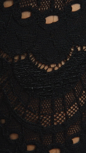 Nightcap Clothing Spanish Fan Lace Pant in Black