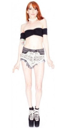 One Teaspoon Rocco Rollers in Desaturated/Cream