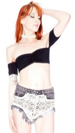 One Teaspoon Rocco Rollers in Desaturated/Cream