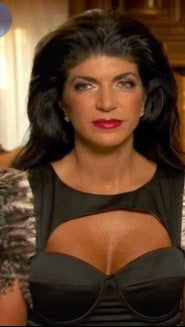 Pascucci Mazzello Feather Dress in Black as seen on Teresa Giudice