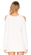 n:Philanthropy Maia Reverse Open Shoulder Sweatshirt White Magic