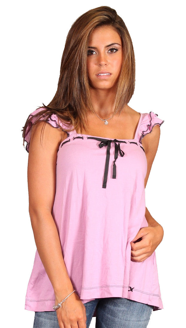 Project E Vintage XX Trapeze Sleeveless Tank Top Lilac Purple
