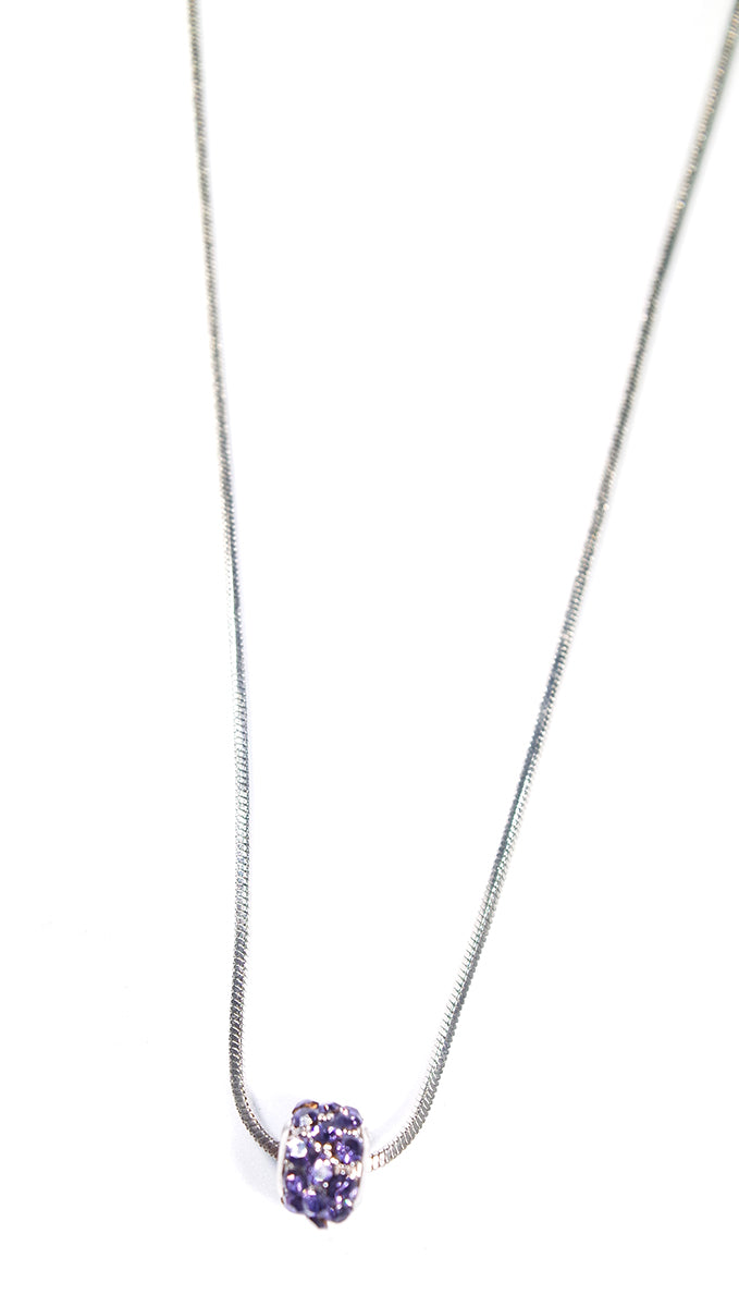 Apparel Addiction Jewelry Purple Stone Bead Necklace