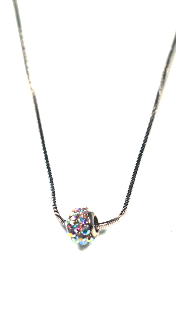 Apparel Addiction Jewelry Clear Stone Bead Necklace