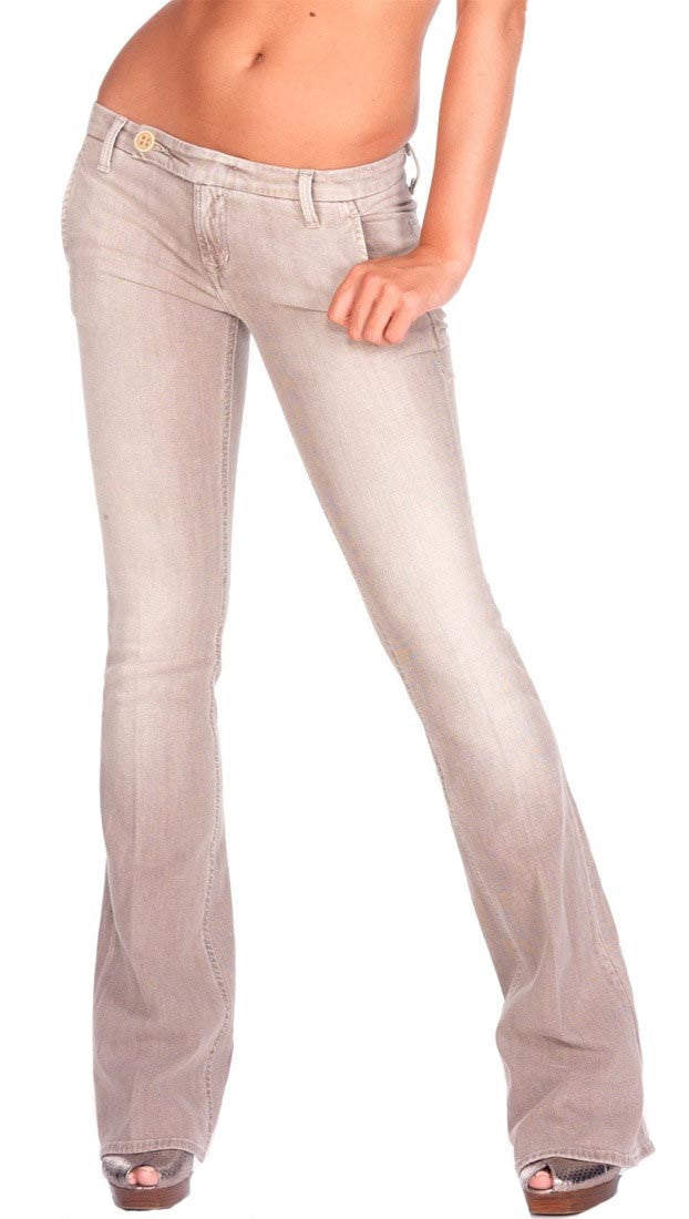 Raven Denim Mackenzie Trouser Jeans in Clay Beige Pants