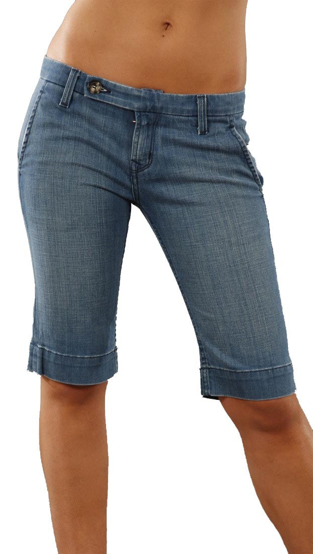 Raven Denim Kat Capri Jeans Braided Pockets in Cabana