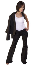 Raven Riley Hipster Trousers Black