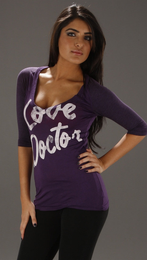 Rebel Yell Love Dr. Low V Baseball Tee
