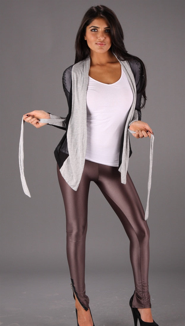 Religion Sequin Tie Cardigan