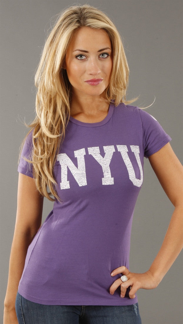Retro Sport New York University Washed Crew Tee