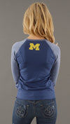 Retro Sport University of Michigan Go Blue Raglan Tee