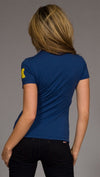 Retro Sport Michigan Tee in Navy