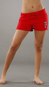 Retro Sport Wisconsin Fleece Shorts in Red