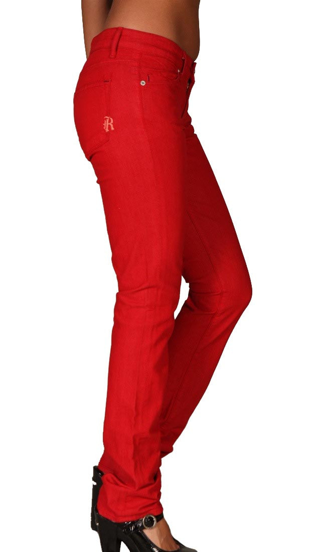 Rich & Skinny Sleek Skinny Jean Red Denim Pants – ShopAA