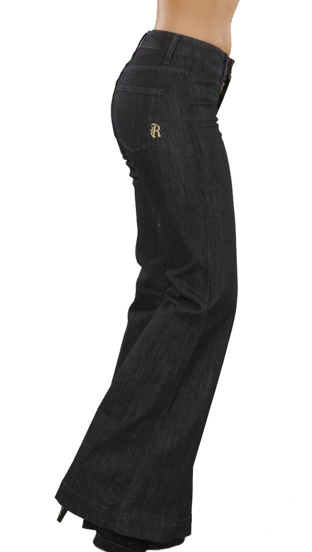 Rich & Skinny Flare Leg Jean in Dark