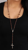 The Classic Rosary in Brown