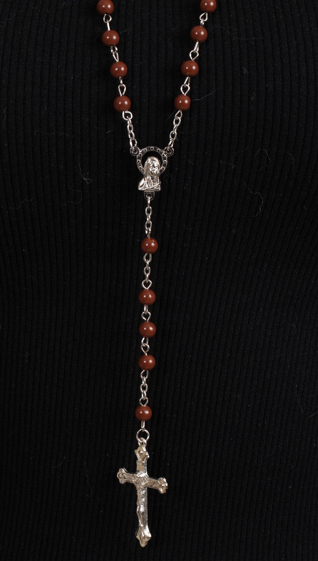 The Classic Rosary in Brown