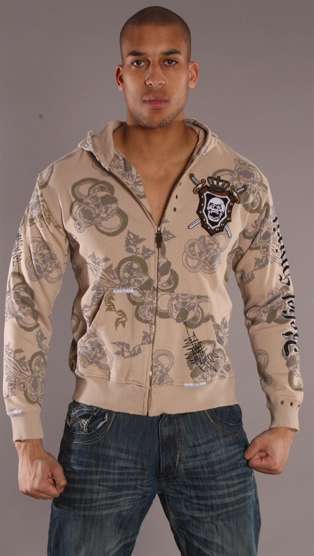 Rebel Spirit Snake Skull Hoodie