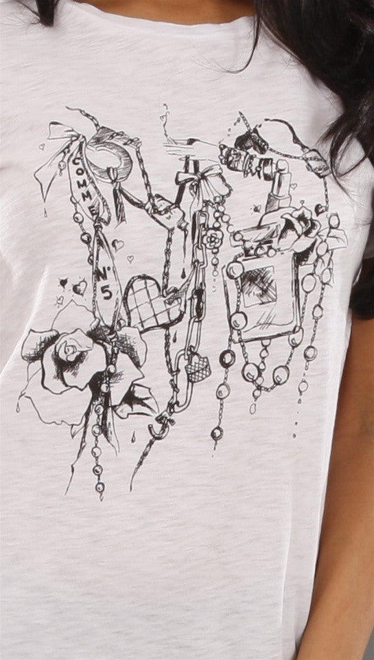 Sauce Edamame Tee in White