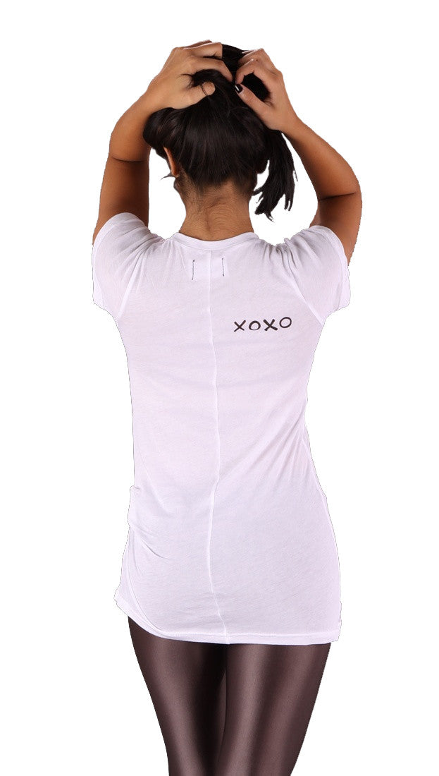 Sauce XOXO White Shirt Tee