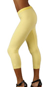 SoLow Modal Crop Legging Pant in Yellow