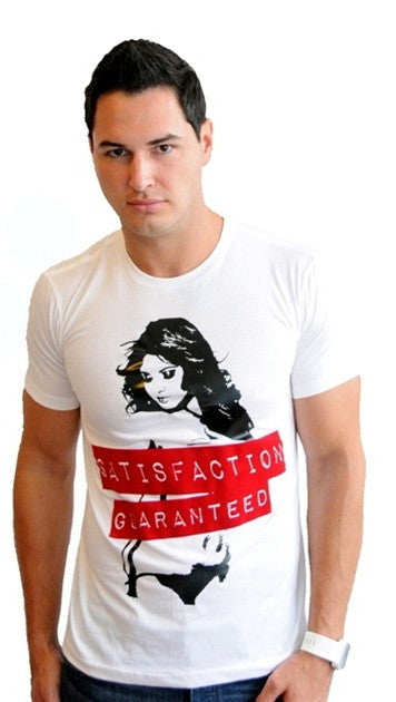 Street Star Vintage Collection "Satisfaction Guaranteed" V-Neck in White