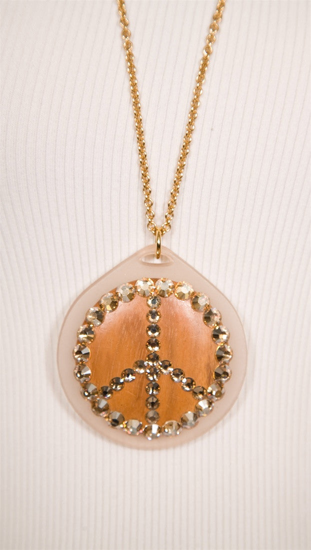 Tarina Tarantino Lucite Pendant Necklace Clear