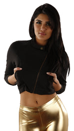 Threads 4 Thought Cropped Moto Jacket in Black