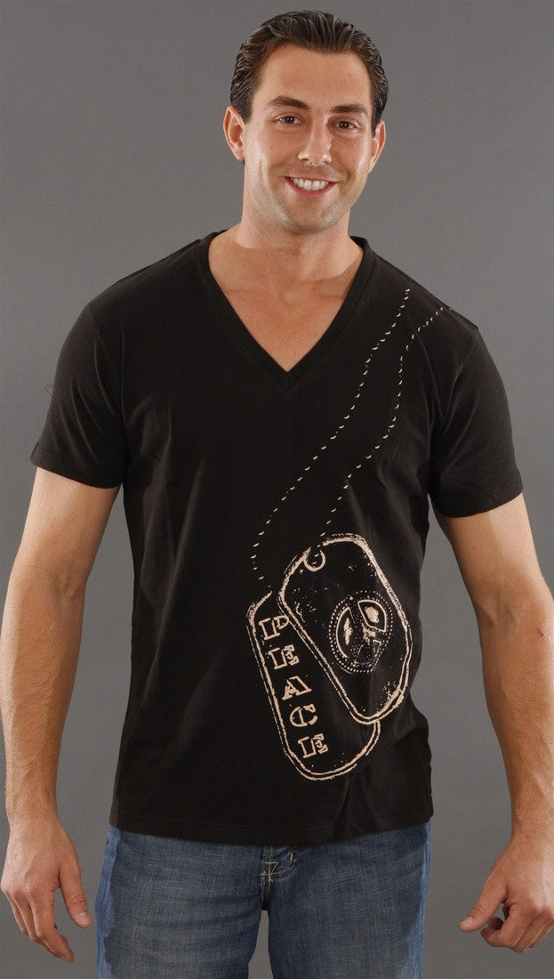 Threads 4 Thought Dogtag Tee in Black